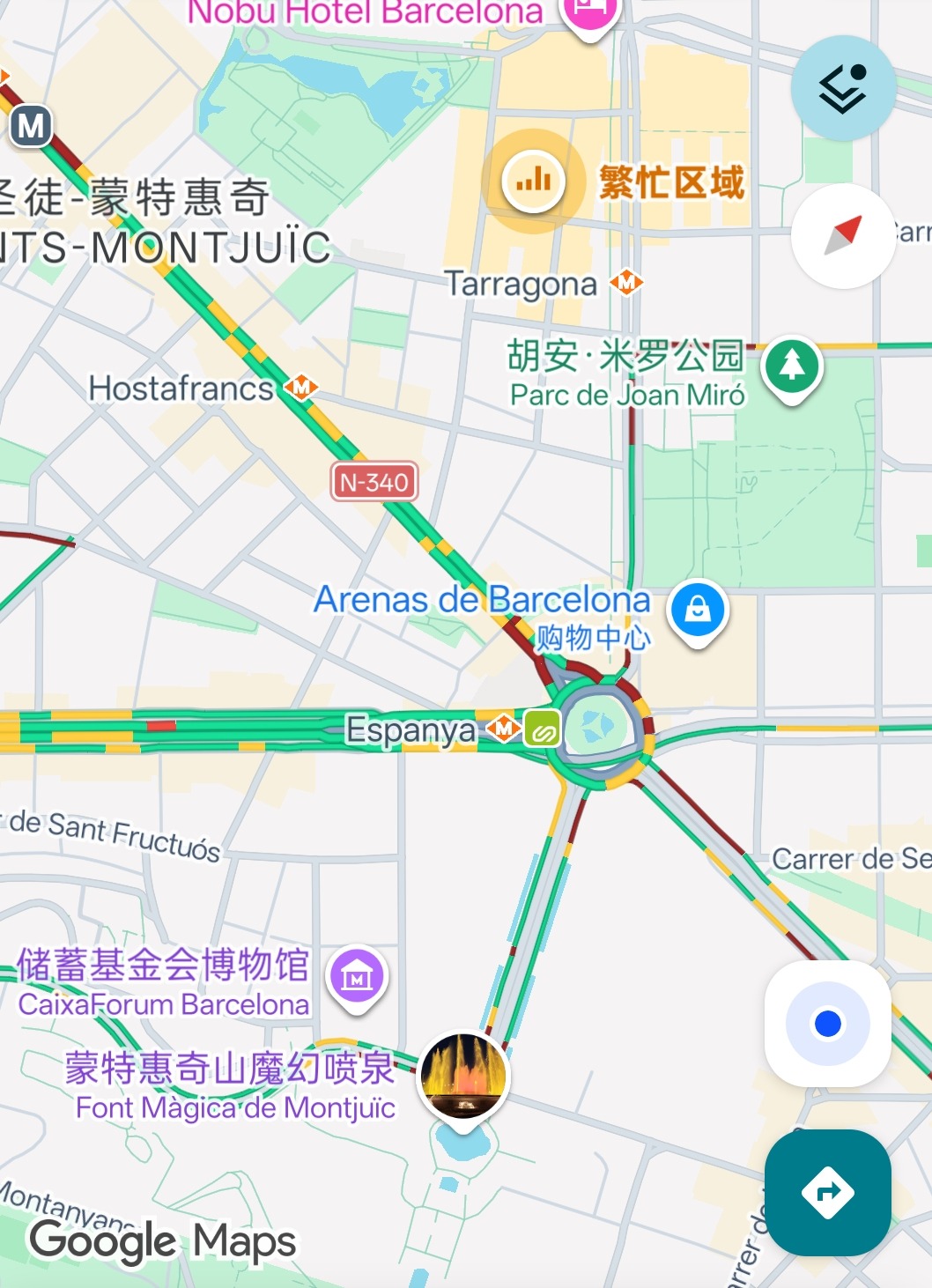 巴塞罗那西班牙广场单间出租